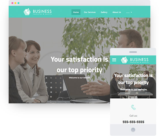 MyWebsite template for company website