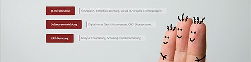 Screenshot from website IT service