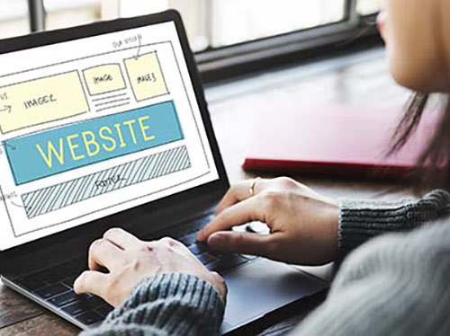 image of building a website