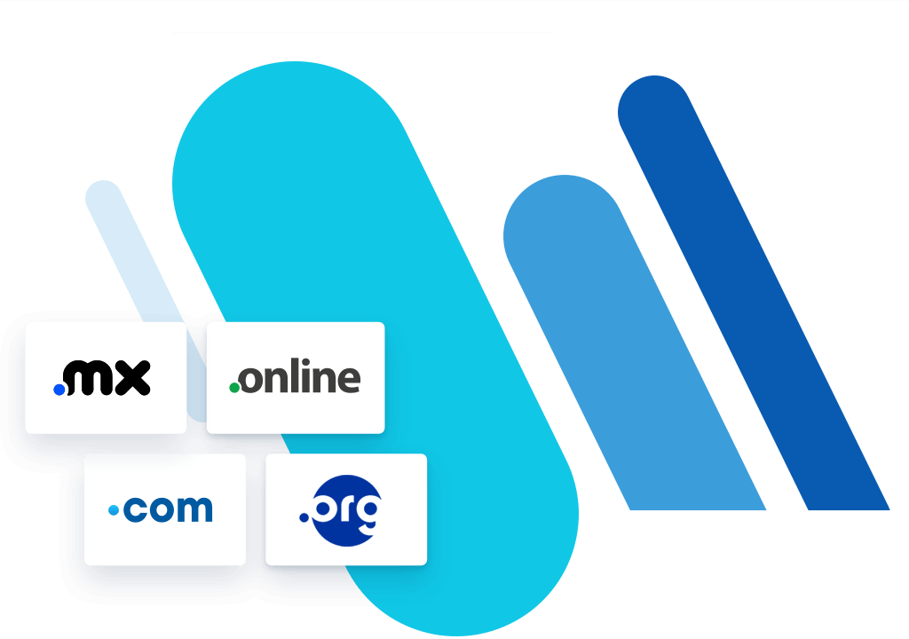 domain names logo visual
